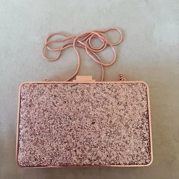 Henri Bendel Party Box Clutch - Pink Glitter - Picture 7 of 7